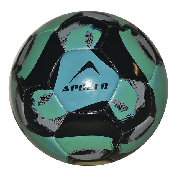 Apollo Football - Hand Stitched - Black/Cyan Size 5 - Model No. 24165-4315-0905