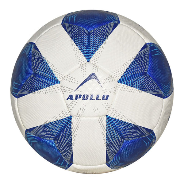 Apollo Futsal Football - Hand Stitched - White/Blue Size 4 - Model No. 24165-4315-0915