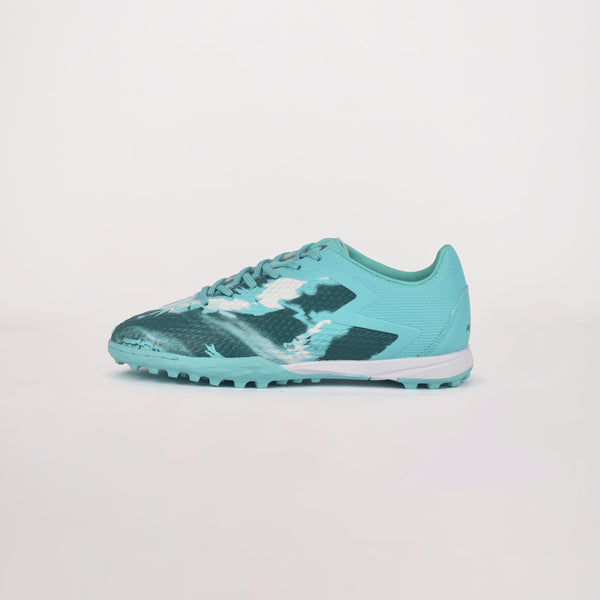 Apollo Football Training Shoes - Football Grippers For Boys - Cyan/white 2413543240915