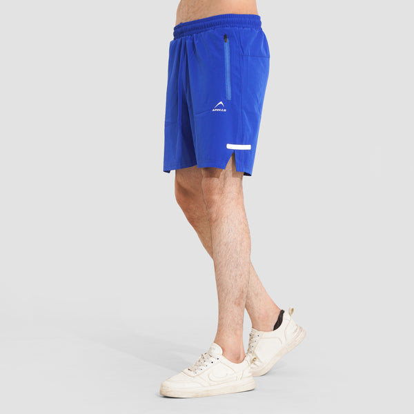 APOLLO Running Shorts Mens - Micro Twill Polyester - Blue 2411 100 040203