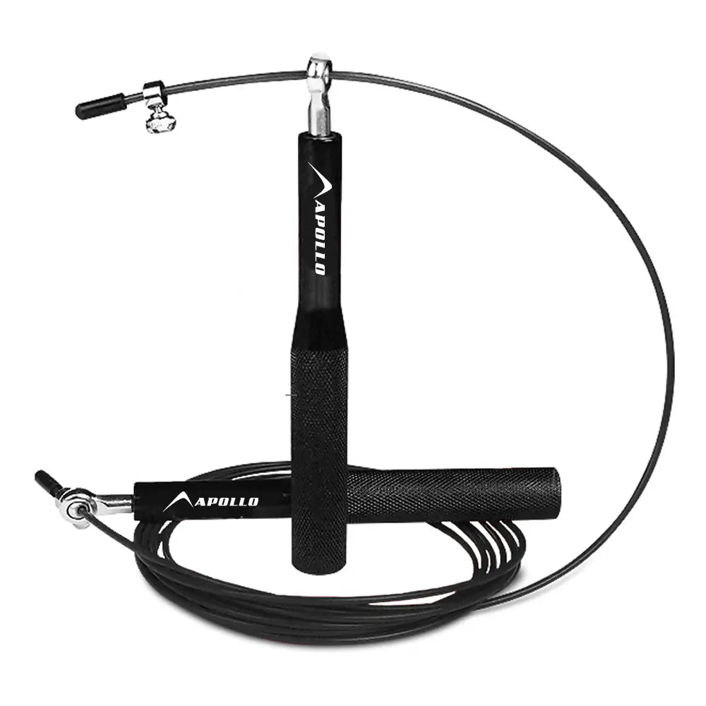 Apollo Speed Jump Rope - Adjustable Skipping Rope With Bag - Black 245 ...
