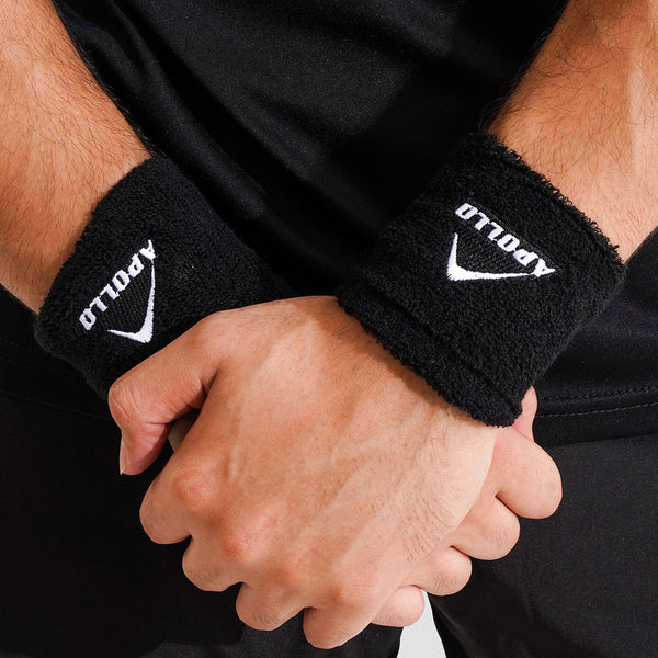 Apollo Sweatband - Towel Wristband Pair-black 2456 326 510165