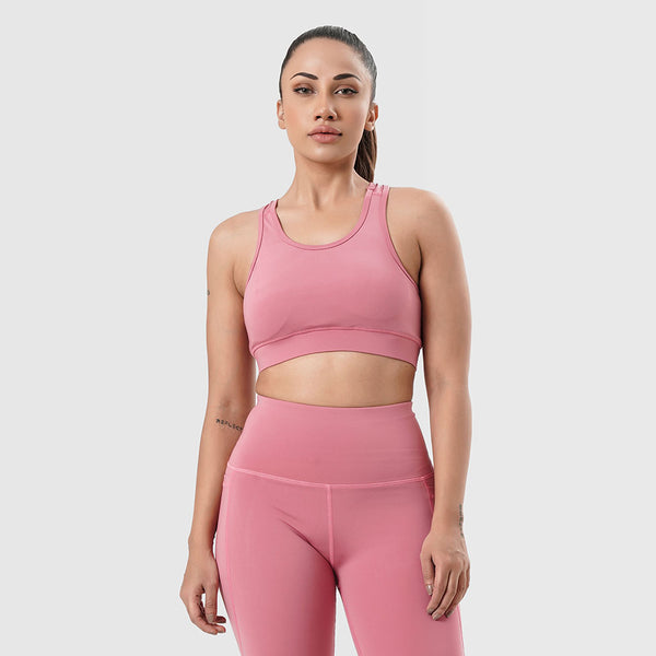 APOLLO Women Sports Bra BD Lycra - Light Pink 32w905