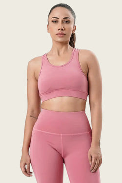 APOLLO Women Sports Bra BD Lycra - Light Pink 32w905