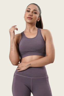 APOLLO Women Sports Bra BD Lycra - Light Purple 32w905