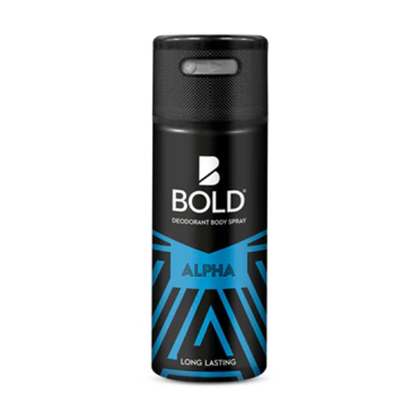 BOLD Mens Body Spray - Alpha 150ML Gas Deodrant Body Spray