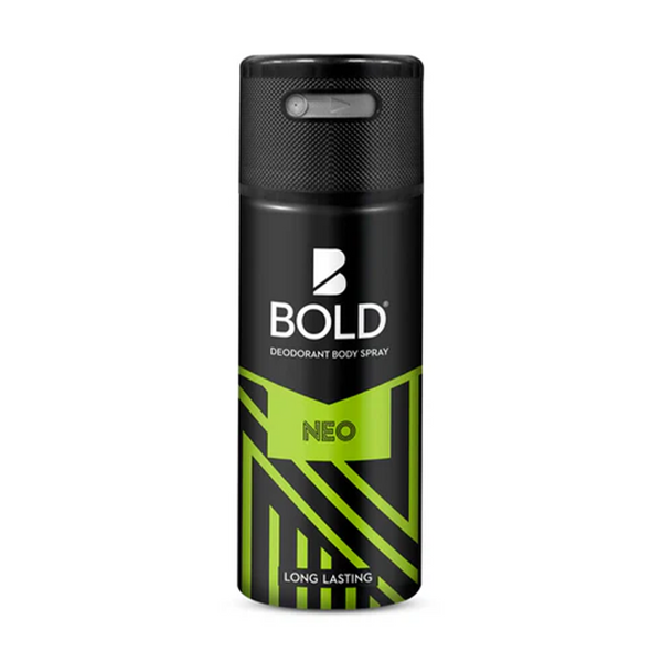BOLD Mens Body Spray - Neo 150ML Gas Deodrant Body Spray