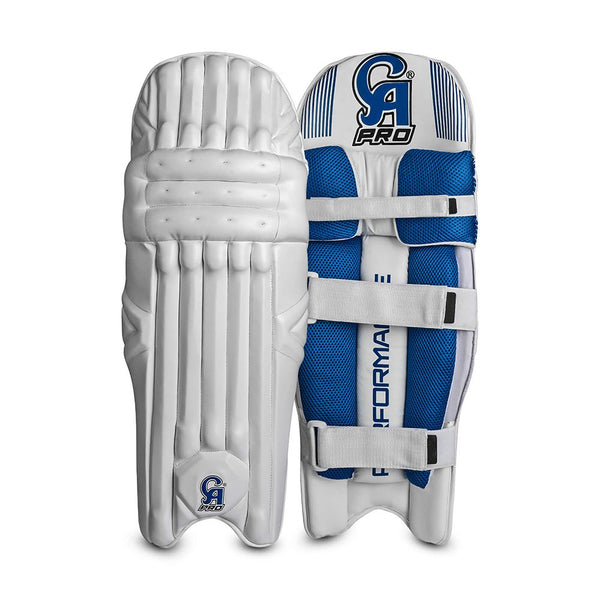 CA Cricket Batting Pads - Pro Performance - White/Blue