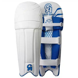 CA Gold 2000 Batting Pad Right Handed - White/Blue
