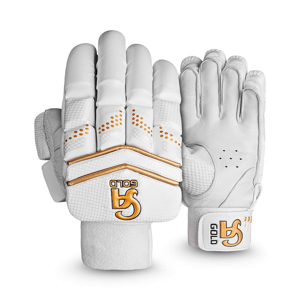 CA GOLD Batting Gloves - 20k Right Handed White/Golden