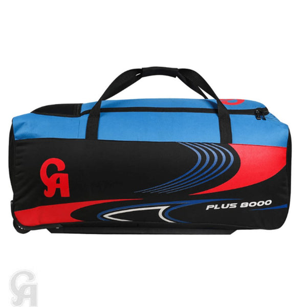 CA Cricket Kit Bag - Plus 8000 - With Wheels Blue/Black