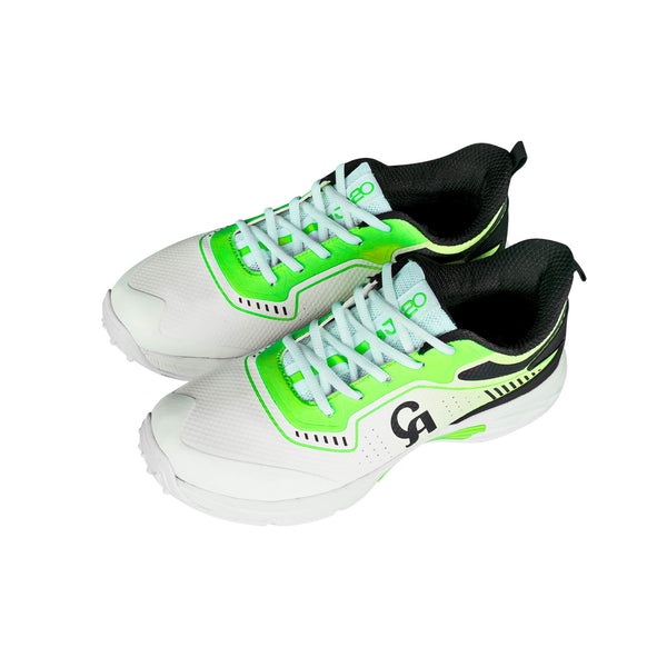 CA PRO Cricket Gripper Shoes - JR-20 White/Green