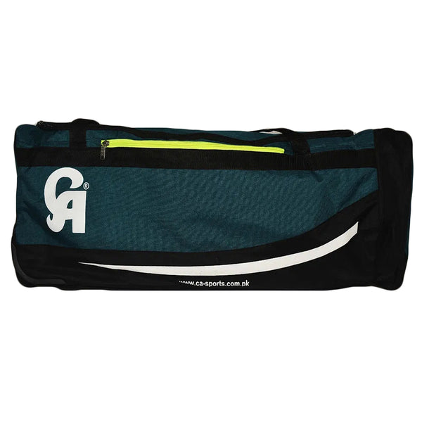 CA Cricket Kit Bag - PLUS 12000 With Wheels Black/Green