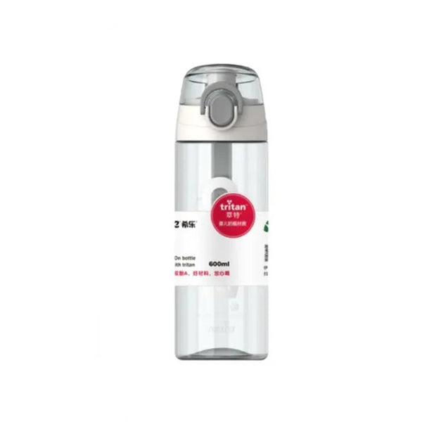 CILLE Water Bottle - Tritan Plastic 600ML White XL-2217