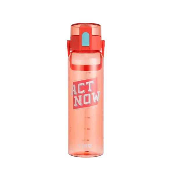 CILLE Sports Water Bottle - Tritan Plastic Act Now 700ml  Red XL-2111