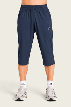 Apollo Men's 3 Quarter Pant - Micro strip Nylon - Navy