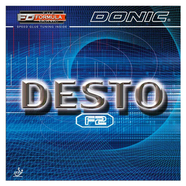 Donic Table Tennis Rubber - Desto F2 MAX - BLACK