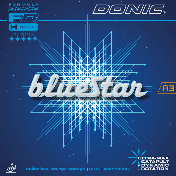 DONIC Table Tennis Rubber - Bluestar A3 FD H-Touch Black