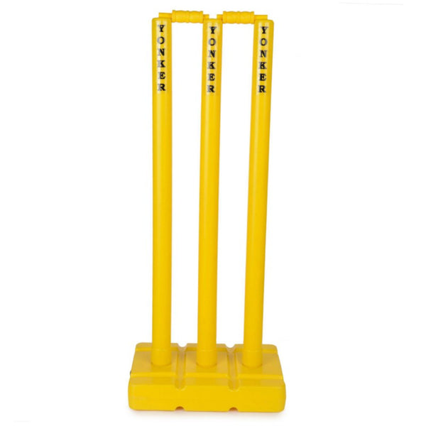 Cricket Wicket Set - Plastic Yellow