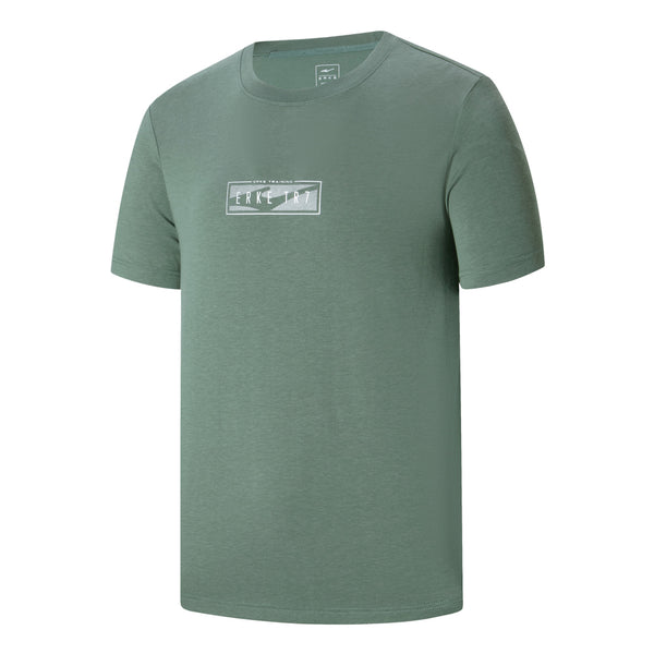 ERKE Men Crew Neck T.Shirt - Light Green 11224202256-504