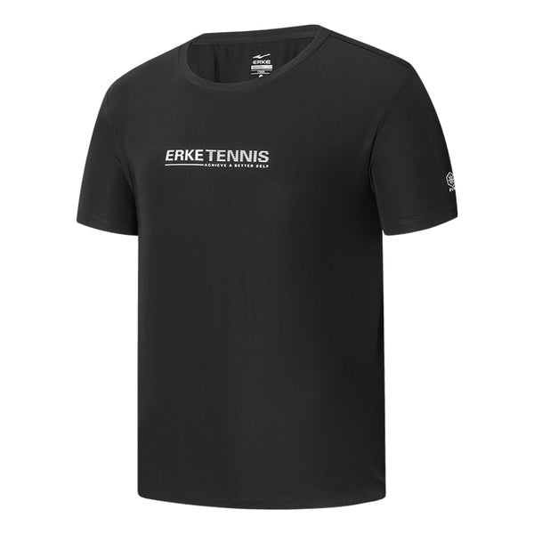 ERKE Men Crew Neck T.Shirt - Black 11224202312-004