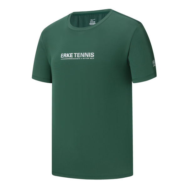 ERKE Men Crew Neck T.Shirt - Forest Green 11224202312-503