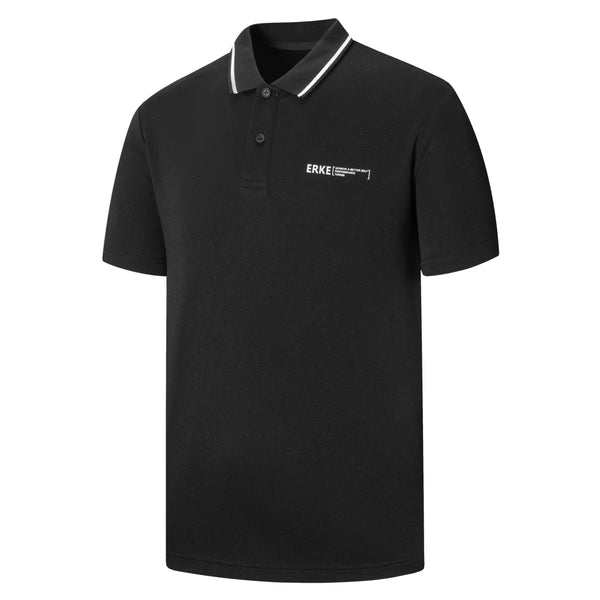 ERKE Men Polo Shirt - Black 11224203007-003