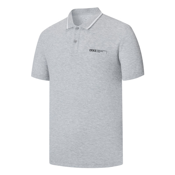 ERKE Men Polo Shirt - Light Heather Grey 11224203007-105