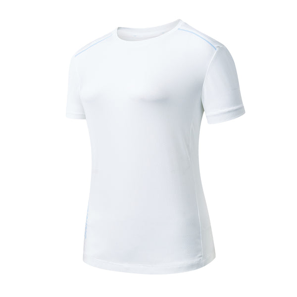 ERKE Women Crew Neck T-Shirt - White 12223202221-001