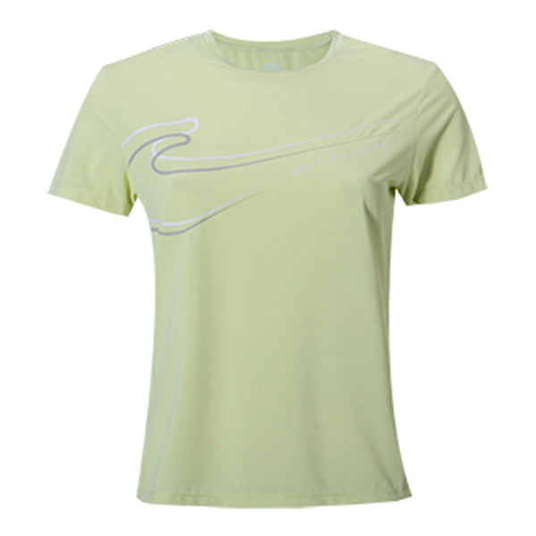 ERKE Women Crew Neck T-Shirt - Jelly Light Yellow 12224202166-405