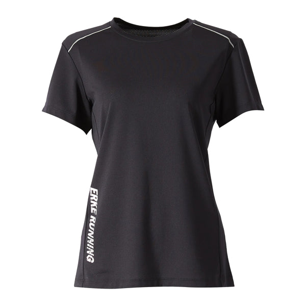 ERKE Women Crew Neck T-Shirt - Black 12223202221-004
