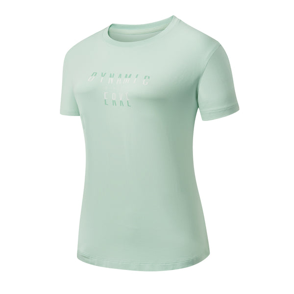 ERKE Women Crew Neck T-shirt - Light Green 12223202210-503