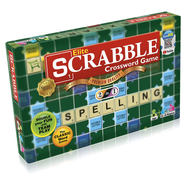 Gamex Cart Scrabble Elite Edition - 2 Games In 1 - Green - 7503