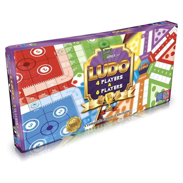 Gamex Cart Wooden Ludo - 7982 With Extra Large Box