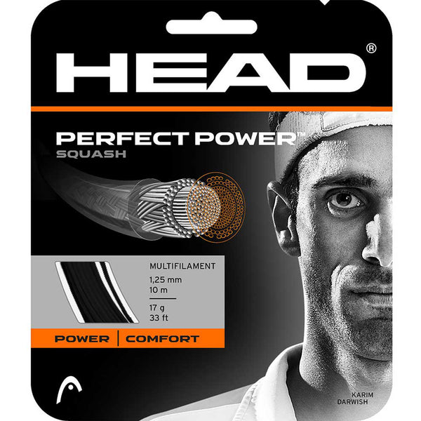 HEAD Squash String - Perfect Power Squash String 10M Black