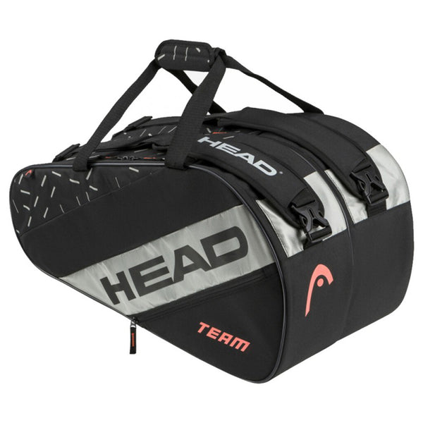 HEAD Padel Racket Kit Bag - Team Padel Bag LRG Black/Grey