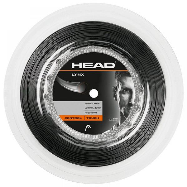 Head Tennis String - Lynx Anthracite Reel 200 Meter Roll For 16 Rackets- Single Piece Price