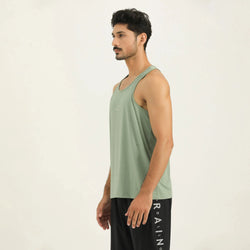 APOLLO 2511 102 011012 Dri-Fit Nylon Men's Gym Vest - Green