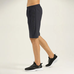 APOLLO 2511 102 051912 Micro Stripe Nylon Sports Short 11" Men's - Navy