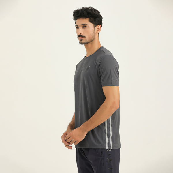 APOLLO Sports T-Shirt Men's - Dri-Fit Polyester 2511 102 020602 Dark Grey