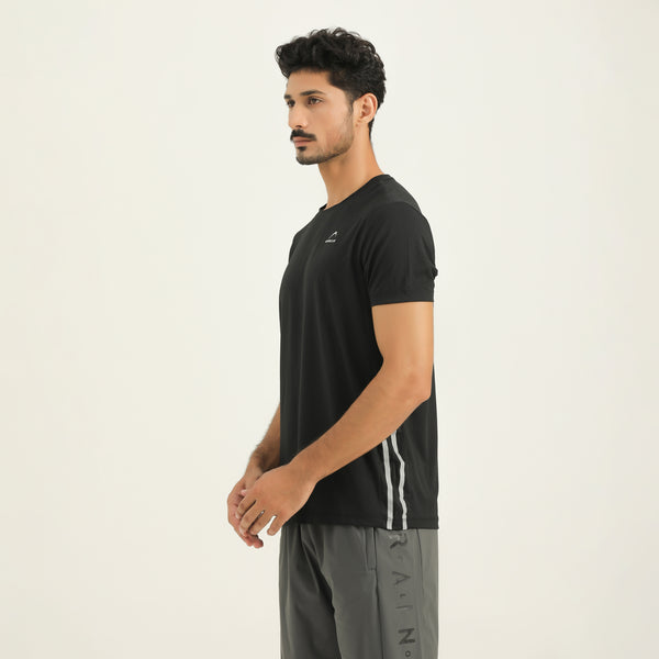 APOLLO Sports T-Shirt Men's - Dri-Fit Polyester 2511 102 020602 Black