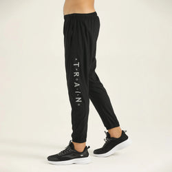 APOLLO 2511 102 061912 Micro Stripe Nylon Sports Pant Men's - Black
