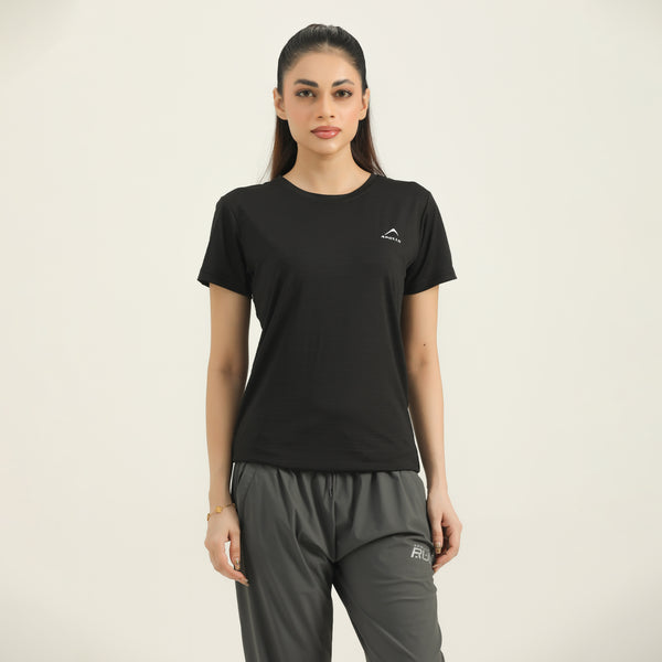 APOLLO Sports T-Shirt Women's - Dri-Fit Polyester 2512 101 020607 Black