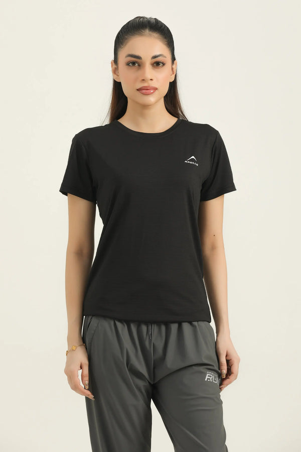 APOLLO Sports T-Shirt Women's - Dri-Fit Polyester 2512 101 020607 Black
