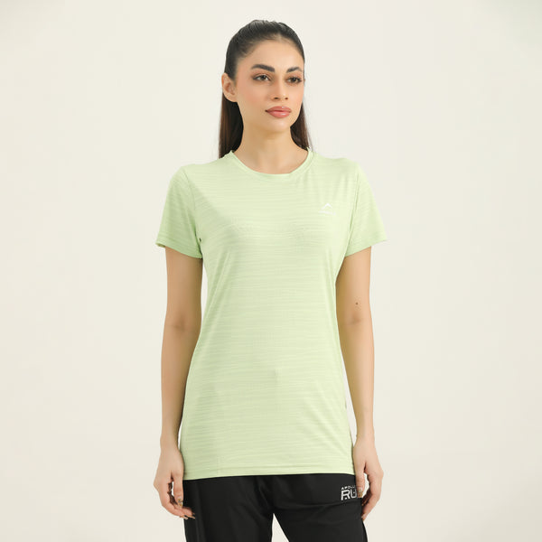 APOLLO Sports T-Shirt Women's - Dri-Fit Polyester 2512 101 020607 Light Green