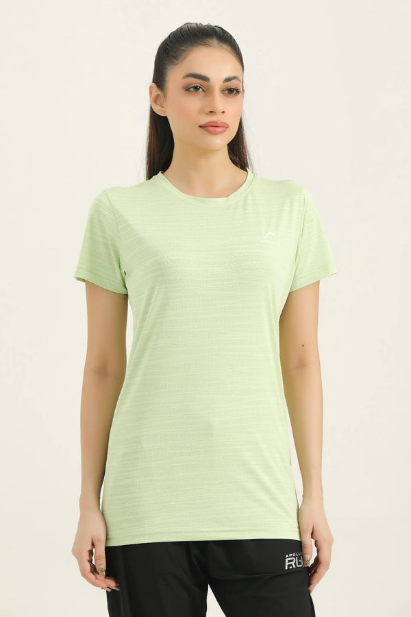 APOLLO Sports T-Shirt Women's - Dri-Fit Polyester 2512 101 020607 Light Green