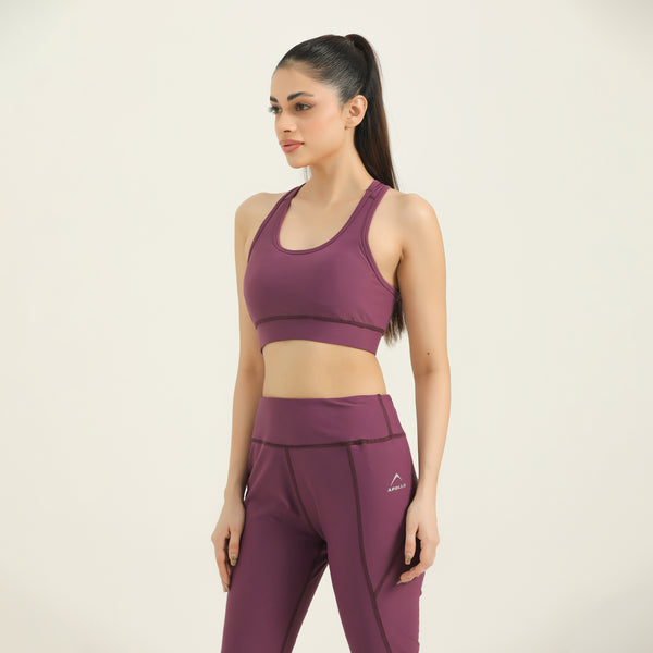 APOLLO Women Sports Bra - Nylon Lycra 2512 105 091022 Purple