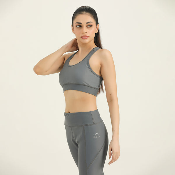 APOLLO Women Sports Bra - Nylon Lycra 2512 105 091022 Grey
