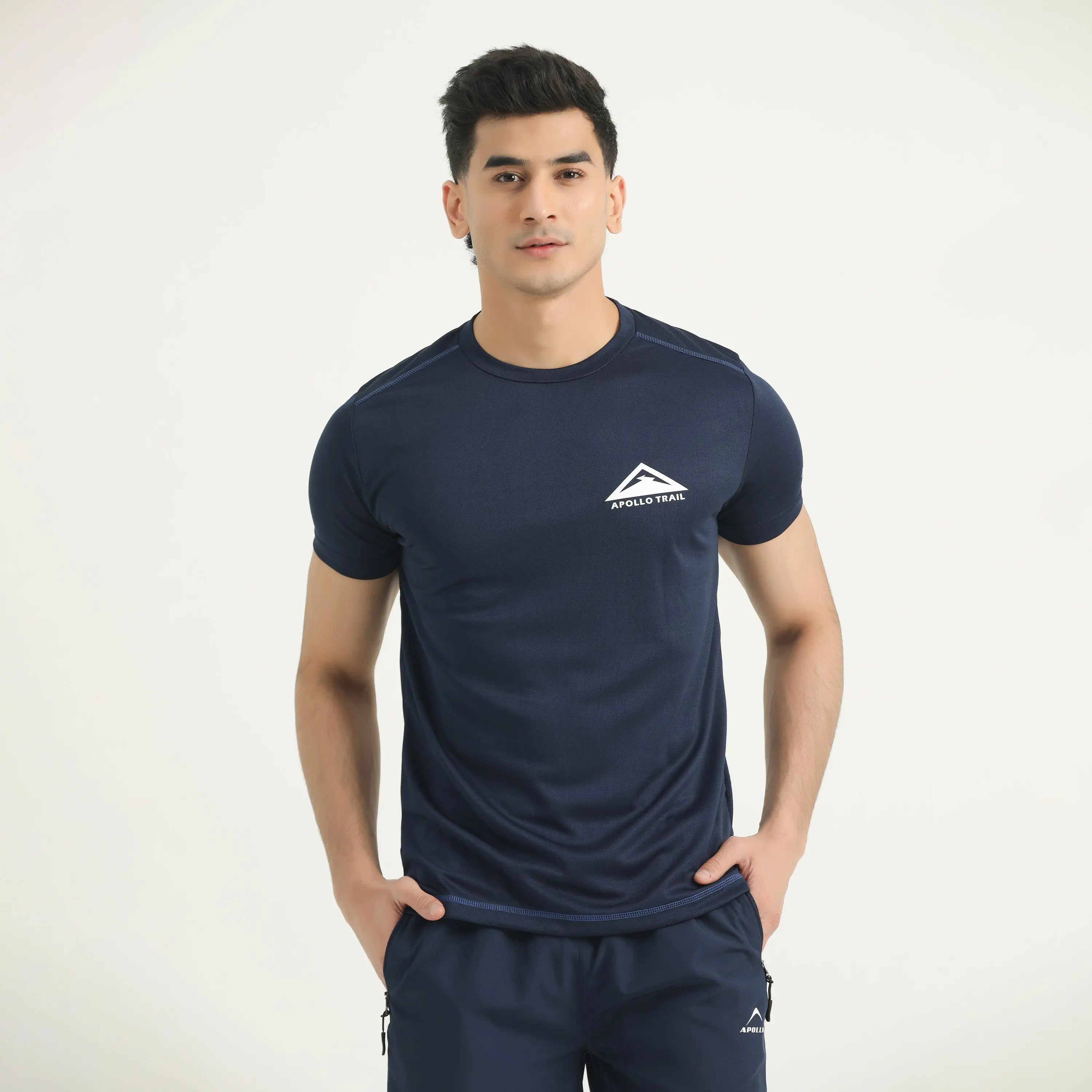 APOLLO T-Shirt Men's - Micro Mesh Polyester 2411 100 020301 - Navy ...