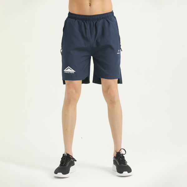 APOLLO Running Shorts Mens - Micro Twill Polyester Navy 2411 100 040201